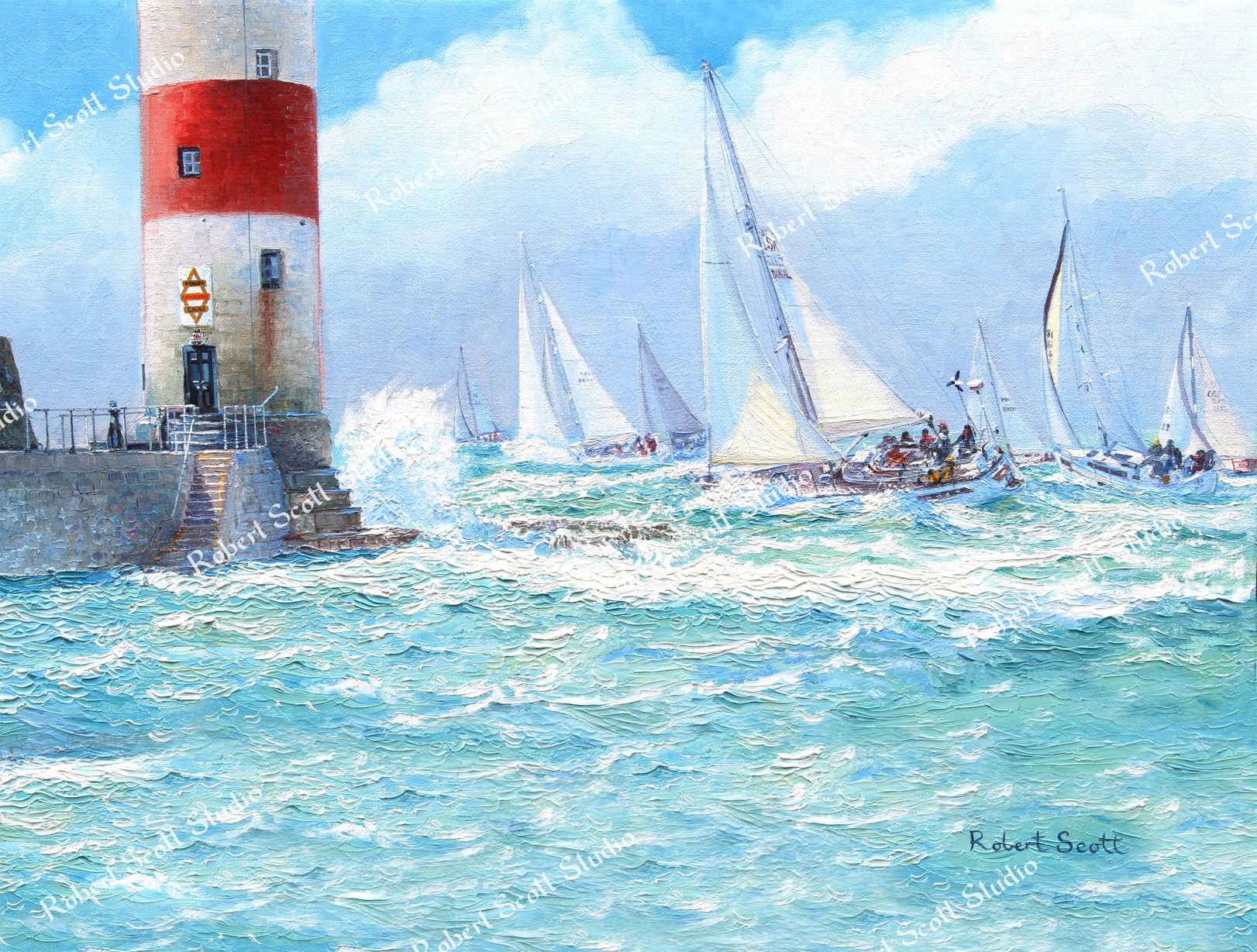 Needles Lighthouse Close-up (Round The Island Race)