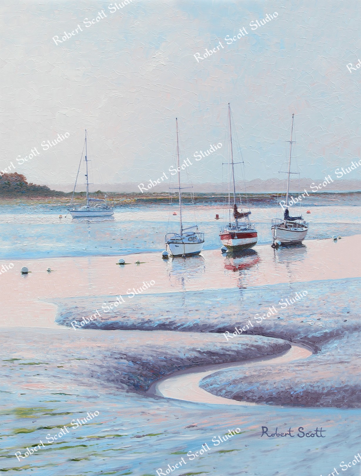 Newtown Quay, 3 Yachts Aground
