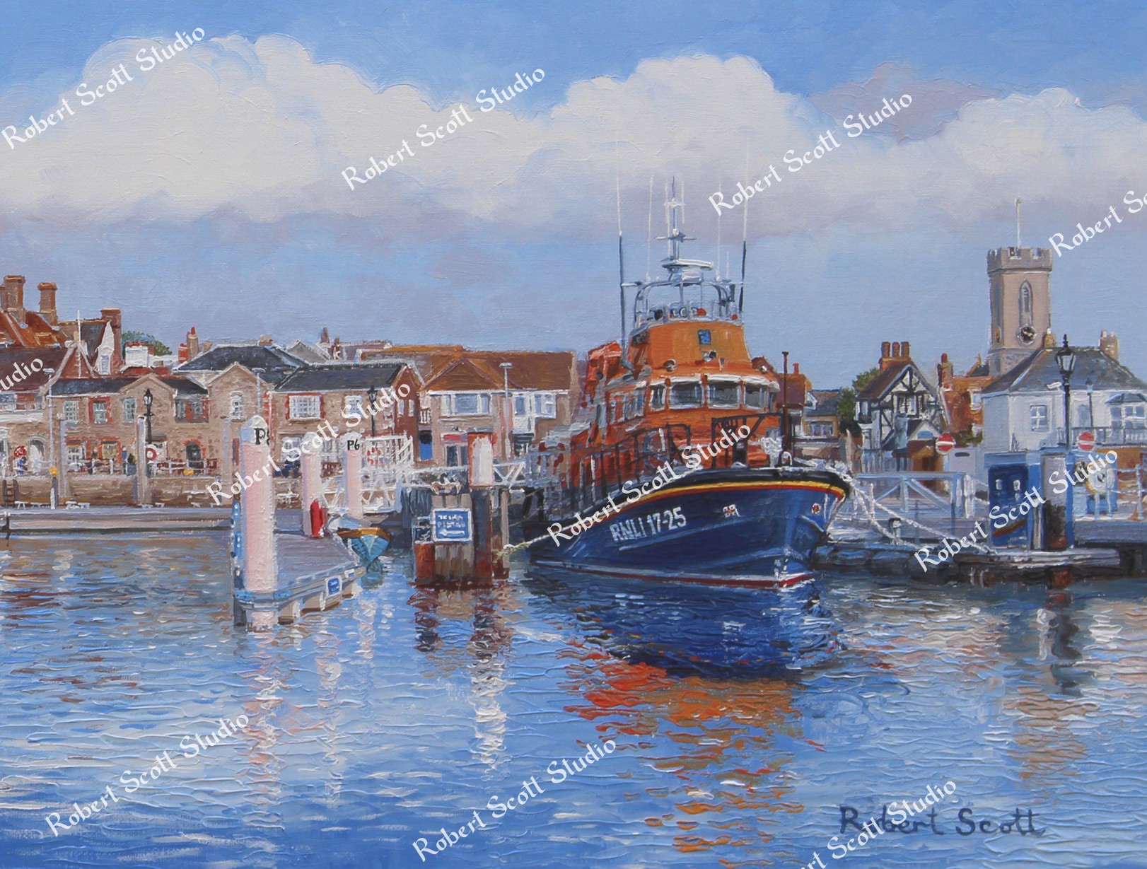 Yarmouth Lifeboat in Yarmouth Harbour